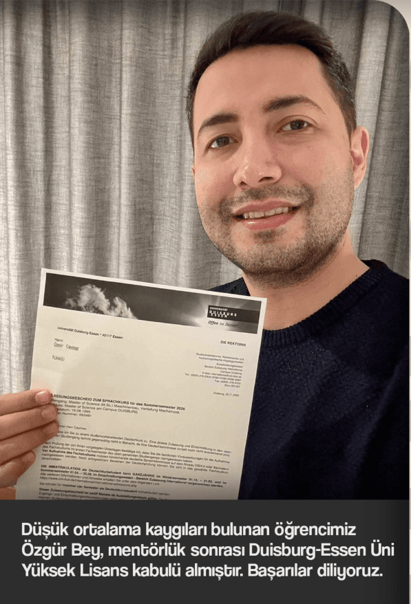 Özgür — Duisburg-Essen — YL Kabulü
